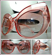 Classy Thick Frame Cat Eye Sunglasses-Transparent Pink