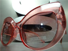 Classy Thick Frame Cat Eye Sunglasses-Transparent Pink