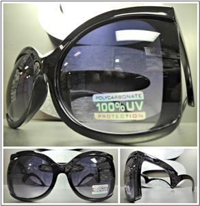 Oversized Vintage Style Sunglasses-Black