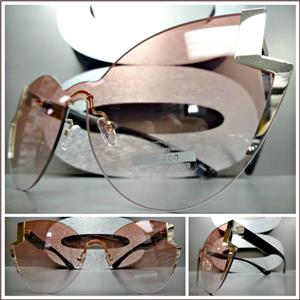 Zig Zag Design Cat Eye Sunglasses- Pink Lens
