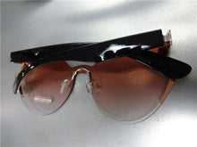 Zig Zag Design Cat Eye Sunglasses- Pink Lens