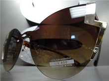 Zig Zag Design Cat Eye Sunglasses- Tortoise & Gold