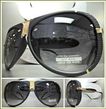 Classic Aviator Style Sunglasses- Matte Black Frame/ Black Lens