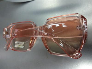 Oversized Classic Retro Style Square Sunglasses-Pink