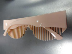 Classic Retro Style Shutter Glasses- Pink Frame