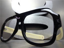 Oversized Vintage Style Lensless Eye Glasses- Frame Only NO Lens