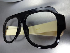 Oversized Vintage Style Lensless Eye Glasses- Frame Only NO Lens