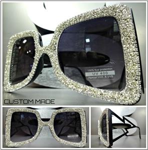 Custom Made Sparkle Embellished Butterfly Sunglasses