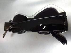 Unique Retro Sunglasses- Black / Tranksparent