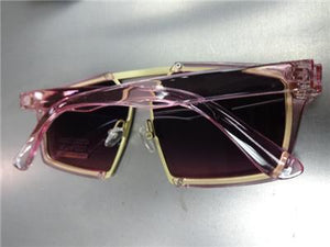 Designer Retro Style Sunglasses- Pink & Purple