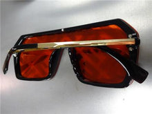 Luxe Shield Style Sunglasses- Black & Red