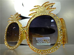 Oversized Pineapple Shape Sunglasses- Orange Frame