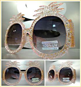 Oversized Pineapple Shape Sunglasses- Pink Frame