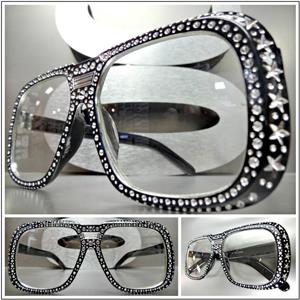 Star Sparkle Square Clear Lens Glasses