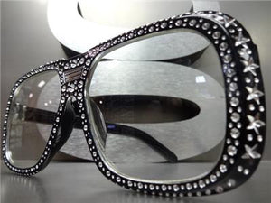 Star Sparkle Square Clear Lens Glasses