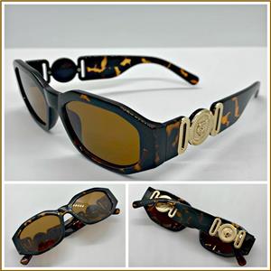 LUXURY Hip Hop Style Classic Sunglasses- Tortoise & Gold