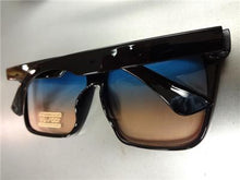 Modern Shield Style Sunglasses- Ombre Lens