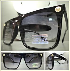 Modern Shield Style Sunglasses- Black Frame