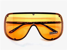 Shield Visor Style Sunglasses- Orange