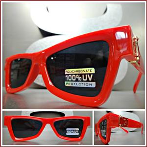 LUXE Retro Cat Eye Style Sunglasses- Red / Dark Lens