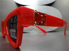 LUXE Retro Cat Eye Style Sunglasses- Red / Dark Lens