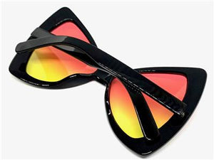 Oversized Bow Style Sunglasses- Pink & Yellow