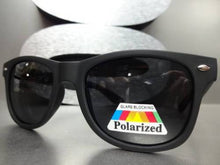 Retro Matte POLARIZED Sunglasses- Black