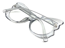 Ladies Oversized RETRO Style Clear Lens EYE GLASSES Huge Gray Fashion Frame RX-Capable 81068