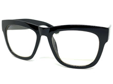 Exaggerated Classic Vintage Retro Style Clear Lens EYEGLASSES Thick Black Frame 7763