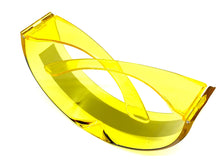 Modern Futuristic Robotic Cyclops Shield Style Party SUNGLASSES - Yellow Frame