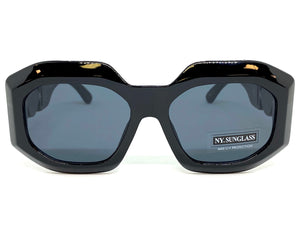 Classic Retro Luxury Designer Fashion SUNGLASSES Thick Black Frame 8244