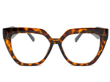 Oversized Exaggerated Retro Cat Eye Style Clear Lens EYEGLASSES Thick Tortoise Frame 81100