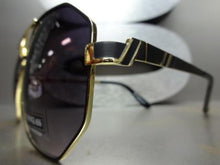 Retro Matte Metal Frame Sunglasses- Black