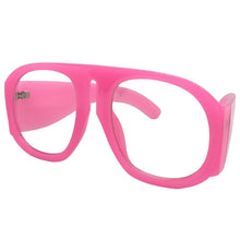 Women's Oversized Exaggerated Classic Vintage RETRO Style Clear Lens EYE GLASSES X-Large Pink RX-Capable Optical Fashion Frame 1770