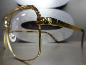 Retro Gold Rectangle Clear Lens Glasses