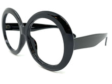 Oversized Classic Retro Style Large Square Black Lensless Eye Glasses- Frame Only NO Lens 9240