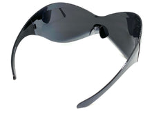 Oversized Exaggerated Modern Retro Face Shield Visor SUNGLASSES Huge Mirror Frame & Lens 8446