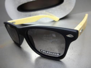 Matte POLARIZED Wooden Sunglasses- Black