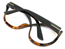 Oversized Exaggerated Vintage Retro Style Clear Lens EYEGLASSES Large Round Black Optical Frame - RX Capable 95368