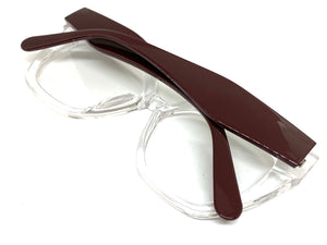 Oversized Exaggerated Retro Cat Eye Style Clear Lens EYEGLASSES Thick Transparent Frame 81100