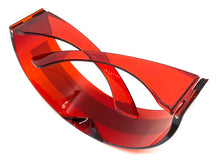 Modern Futuristic Robotic Cyclops Shield Style Party SUNGLASSES - Red Frame