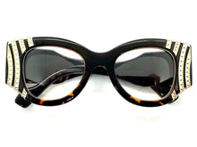 Ladies Oversized Classy Elegant Retro Cat Eye Style Clear Lens EYE GLASSES Exaggerated Thick Black & Tortoise Optical Frame RX-Capable 1845