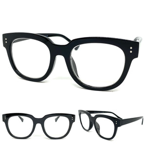 Oversized Classic Vintage Retro Style READING GLASSES READERS Lens Strength +1.25
