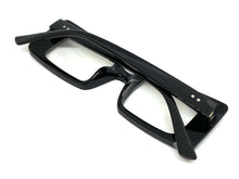 Classic Modern RETRO Style Clear Lens EYE GLASSES Rectangular Black RX-Capable Optical Fashion Frame 81071