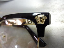Retro Clubmaster Style Clear Lens Glasses-Black & Gold