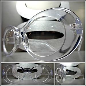 Retro Oval Clear Lens Glasses- Transparent Frame
