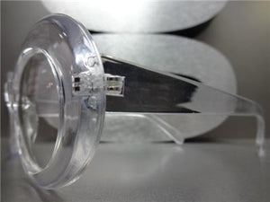 Retro Oval Clear Lens Glasses- Transparent Frame