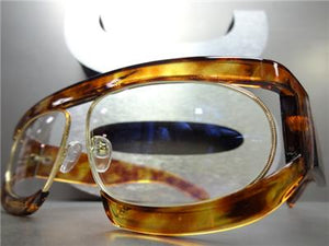 Unique Vintage Style Clear Lens Glasses- Tortoise Frame