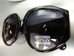 Trendy Oversized Sunglasses- Black