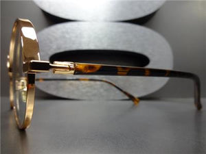 Round Metal Frame Clear Lens Glasses- Rose Gold